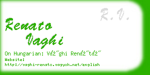 renato vaghi business card